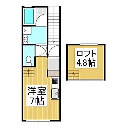 MURAIテラス ワンルームの間取図画像