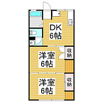 シティハイム槍 102 ｜ 長野県松本市波田（賃貸アパート2DK・1階・40.39㎡） その2