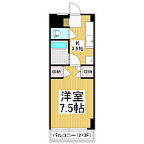 ベクベーム  ｜ 長野県松本市大字惣社（賃貸マンション1K・2階・26.44㎡） その2