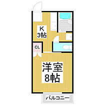 フレグランス内川D棟  ｜ 長野県松本市大字笹賀（賃貸アパート1K・2階・26.00㎡） その2