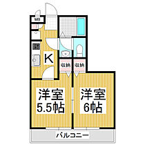 スクエアガーデンKAMAKURA　C棟  ｜ 長野県松本市両島（賃貸アパート2K・3階・33.56㎡） その2