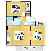 アコール村井  ｜ 長野県松本市村井町北（賃貸アパート2LDK・2階・50.00㎡） その2