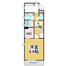 ベルテ渚  ｜ 長野県松本市渚4丁目（賃貸マンション1K・2階・40.50㎡） その2