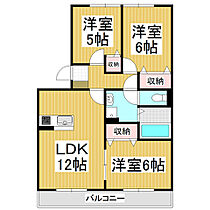 Rivage  ｜ 長野県安曇野市豊科高家（賃貸アパート3LDK・3階・65.16㎡） その2