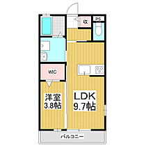 ドレスデン  ｜ 長野県松本市城西1丁目（賃貸アパート1LDK・2階・34.00㎡） その2