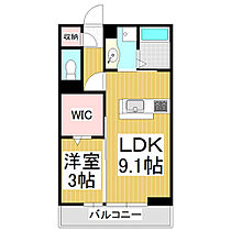 クレール渚　S  ｜ 長野県松本市渚（賃貸アパート1LDK・3階・33.39㎡） その2