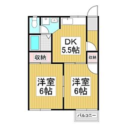間取図画像 2DK