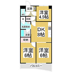間取図画像 3DK