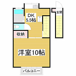 稼ぐ家姫Y1号 1Kの間取図画像