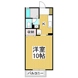 メゾン・コスモス 1Kの間取図画像