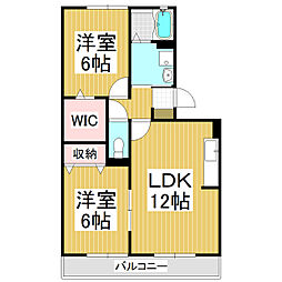 メゾン・ソシア 2LDKの間取図画像