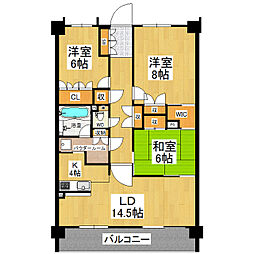 ラ・アトレレジデンス蟻ヶ崎台 3LDKの間取図画像