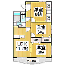 ハミルトングレイス  ｜ 長野県飯田市鼎切石（賃貸マンション3LDK・2階・60.00㎡） その2