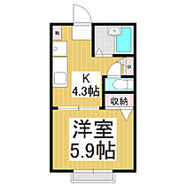 フレグランスハーモニー  ｜ 長野県飯田市鼎東鼎（賃貸アパート1K・2階・24.71㎡） その2