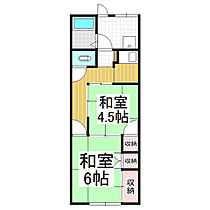 水明荘  ｜ 長野県飯田市錦町2丁目（賃貸アパート2K・2階・35.64㎡） その2