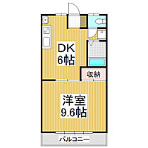 グリーンハイツいくら  ｜ 長野県飯田市育良町2丁目（賃貸アパート1DK・2階・35.50㎡） その2