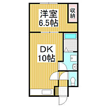 コーポ熊谷Ａ  ｜ 長野県下伊那郡高森町下市田（賃貸アパート1LDK・2階・36.30㎡） その2