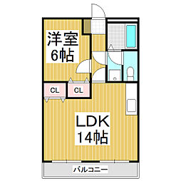 間取図画像 1LDK