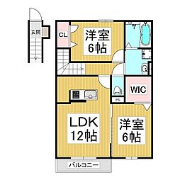 間取図画像 2LDK