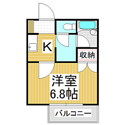 間取図画像 1K
