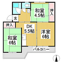 ビレッジハウス豊丘　2号棟  ｜ 長野県須坂市大字豊丘豊丘町 （賃貸マンション3DK・4階・39.83㎡） その2