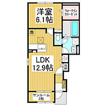 長野県須坂市大字日滝大谷町（賃貸アパート1LDK・1階・50.49㎡） その2