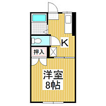 メゾン桐原  ｜ 長野県長野市桐原1丁目（賃貸アパート1K・1階・26.00㎡） その2