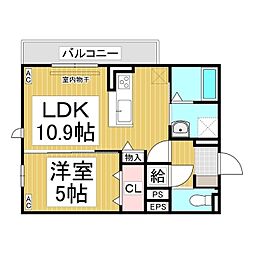 間取図画像 1LDK