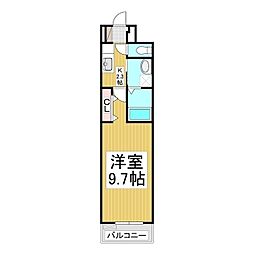 sumikawa 1Kの間取図画像