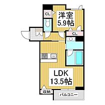 シャーメゾンポルカ  ｜ 長野県長野市大字中御所岡田町（賃貸マンション1LDK・3階・48.40㎡） その2