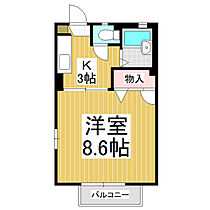 ウエストコート　N棟  ｜ 長野県長野市新諏訪1丁目（賃貸アパート1K・2階・24.24㎡） その2