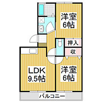 ハイツ秋桜  ｜ 長野県長野市大字西尾張部（賃貸アパート2LDK・2階・50.00㎡） その2