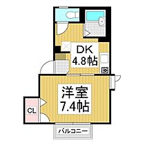 フレグランスブルーウイング  ｜ 長野県長野市大字安茂里（賃貸アパート1DK・1階・25.92㎡） その2