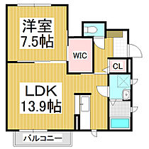 シェリール　Ａ棟  ｜ 長野県長野市大字稲葉日詰（賃貸アパート1LDK・1階・50.95㎡） その2