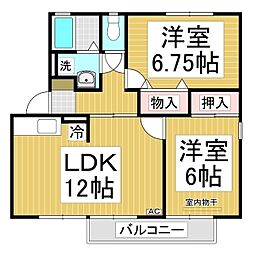 メゾン・ド・Ｍ 1階3DKの間取り