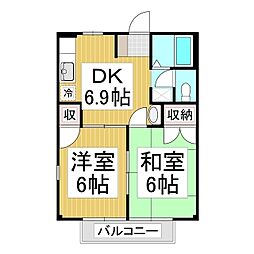 間取図画像 2DK