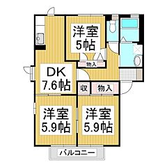 物件の間取り