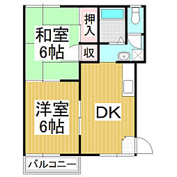 間取図画像 2DK
