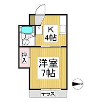 ハイツエトランゼみこと川　B棟  ｜ 長野県長野市みこと川（賃貸アパート1K・1階・21.00㎡） その2