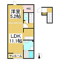 シエルアンフィニＭＩＫＵＲＩＹＡ  ｜ 長野県長野市川中島町御厨（賃貸アパート1LDK・2階・46.28㎡） その2