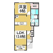 長野県長野市川中島町原（賃貸アパート1LDK・1階・50.29㎡） その2