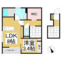 サン新町II  ｜ 長野県長野市青木島町大塚（賃貸アパート1LDK・2階・45.74㎡） その2