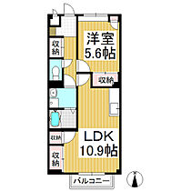 サープラスあけぼの  ｜ 長野県長野市篠ノ井布施五明（賃貸アパート1LDK・1階・39.28㎡） その2