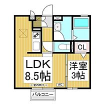 フォルティーノしののいII  ｜ 長野県長野市篠ノ井布施高田（賃貸アパート1LDK・1階・30.13㎡） その2