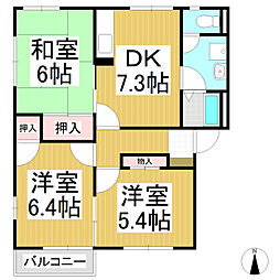 間取図画像 3DK