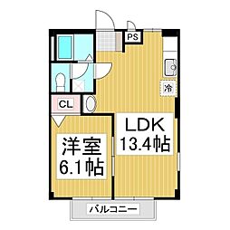間取図画像 1LDK