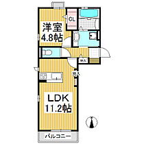 ルーチェ泉  ｜ 長野県長野市川中島町原（賃貸アパート1LDK・1階・40.00㎡） その2