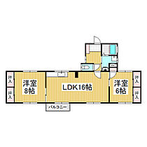 コートハウスＫ  ｜ 長野県千曲市大字桜堂（賃貸アパート2LDK・2階・68.00㎡） その2