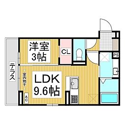 レガーロ 1LDKの間取図画像