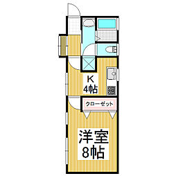 スモールハウス 1Kの間取図画像